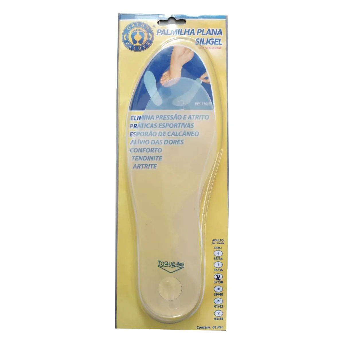 PALMILHA PLANA SILIGEL - 33/34