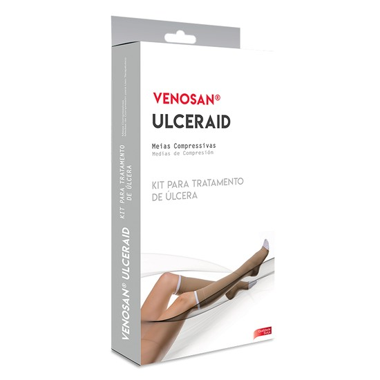 VENOSAN ULCERAID AD P COMPRESSAO 30-45MMHG BEGE/BRANCO BEGE Ean 7898360915576